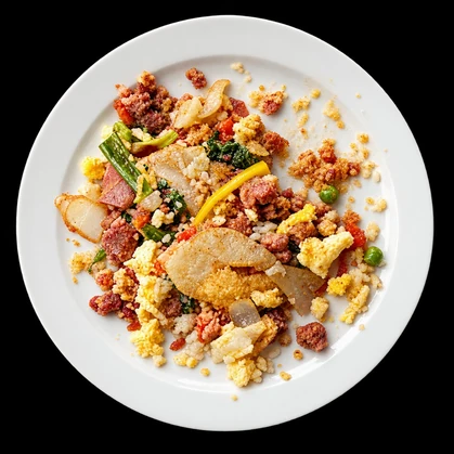 Leftovers turned into a new meal