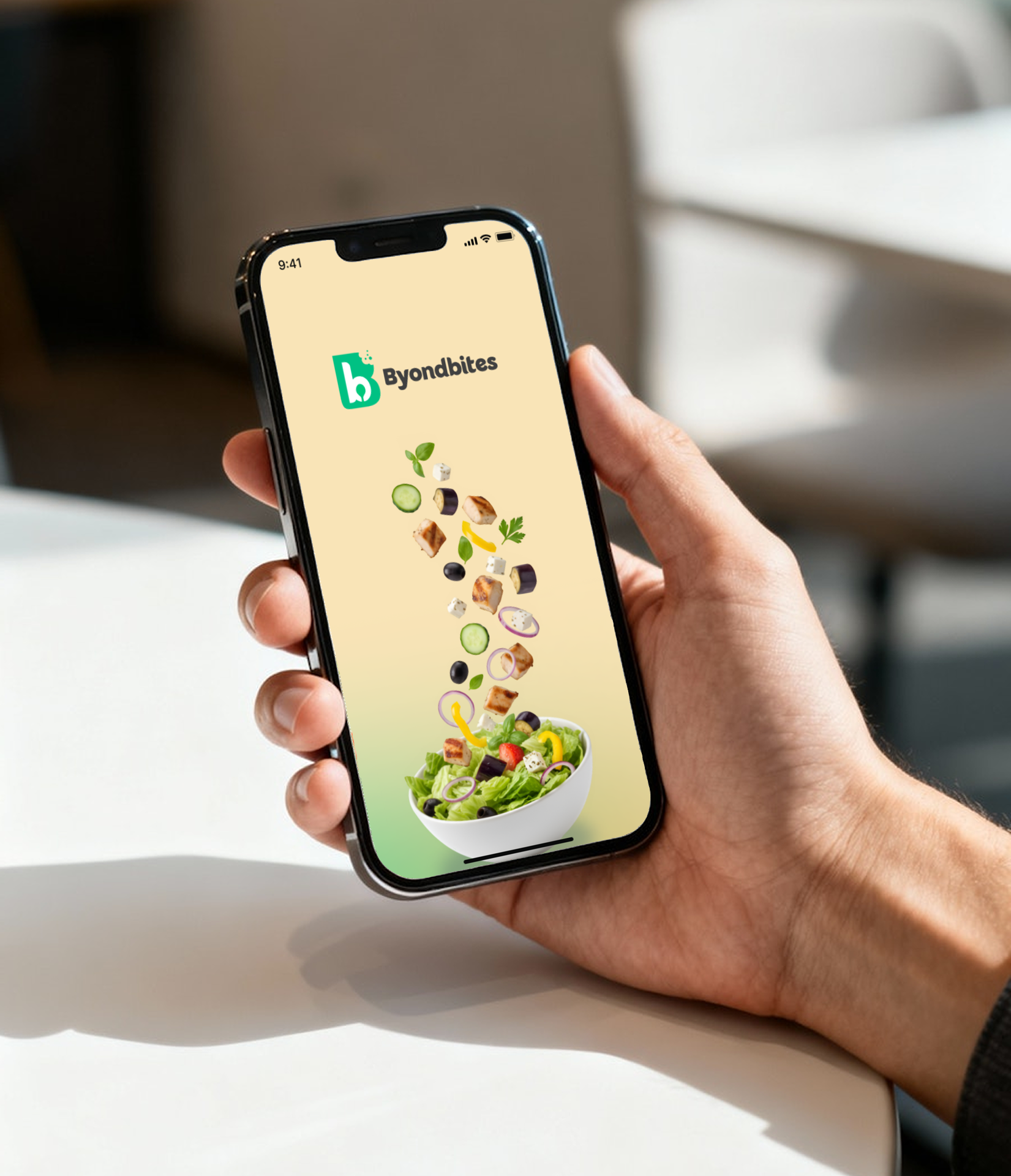 Byondbites app in hand